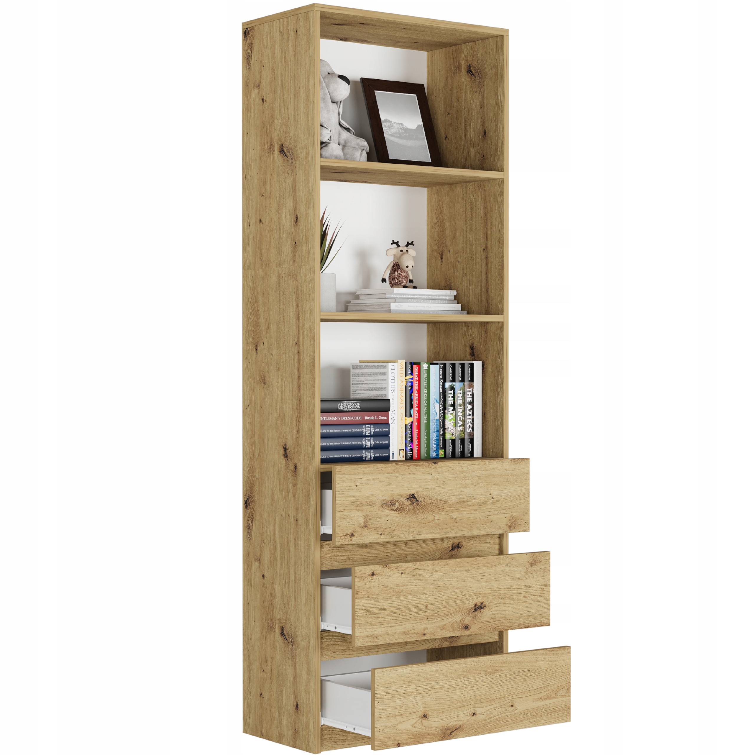 REGAŁ KSIĄŻKI BIUROWY 3 SZUFLADY 3 PÓŁKA B-3 ARTISAN