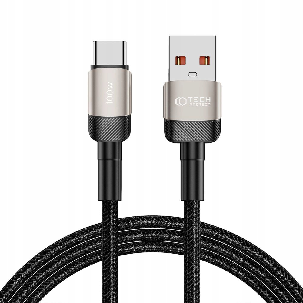 KABEL TECH-PROTECT ULTRABOOST EVO USB-A / USB-C 100W 5A 200CM TITANIUM