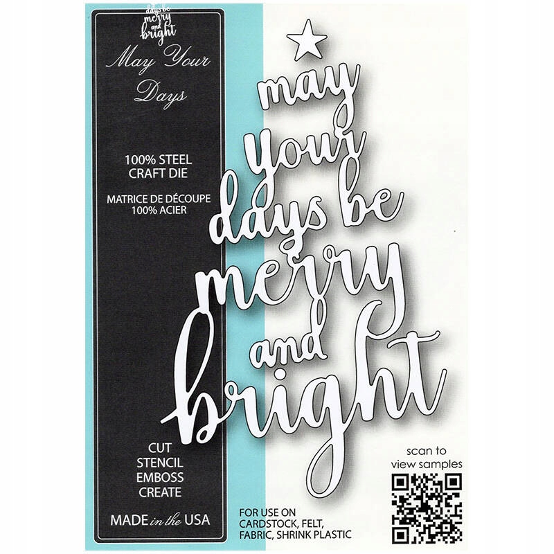 Vykrajovátka Memory Box nápis May Your Days