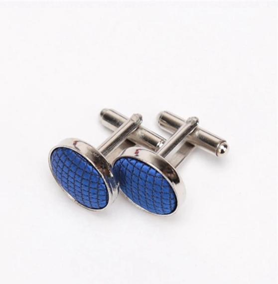 Spinki do mankietów / koszuli niebieskie chabrowe