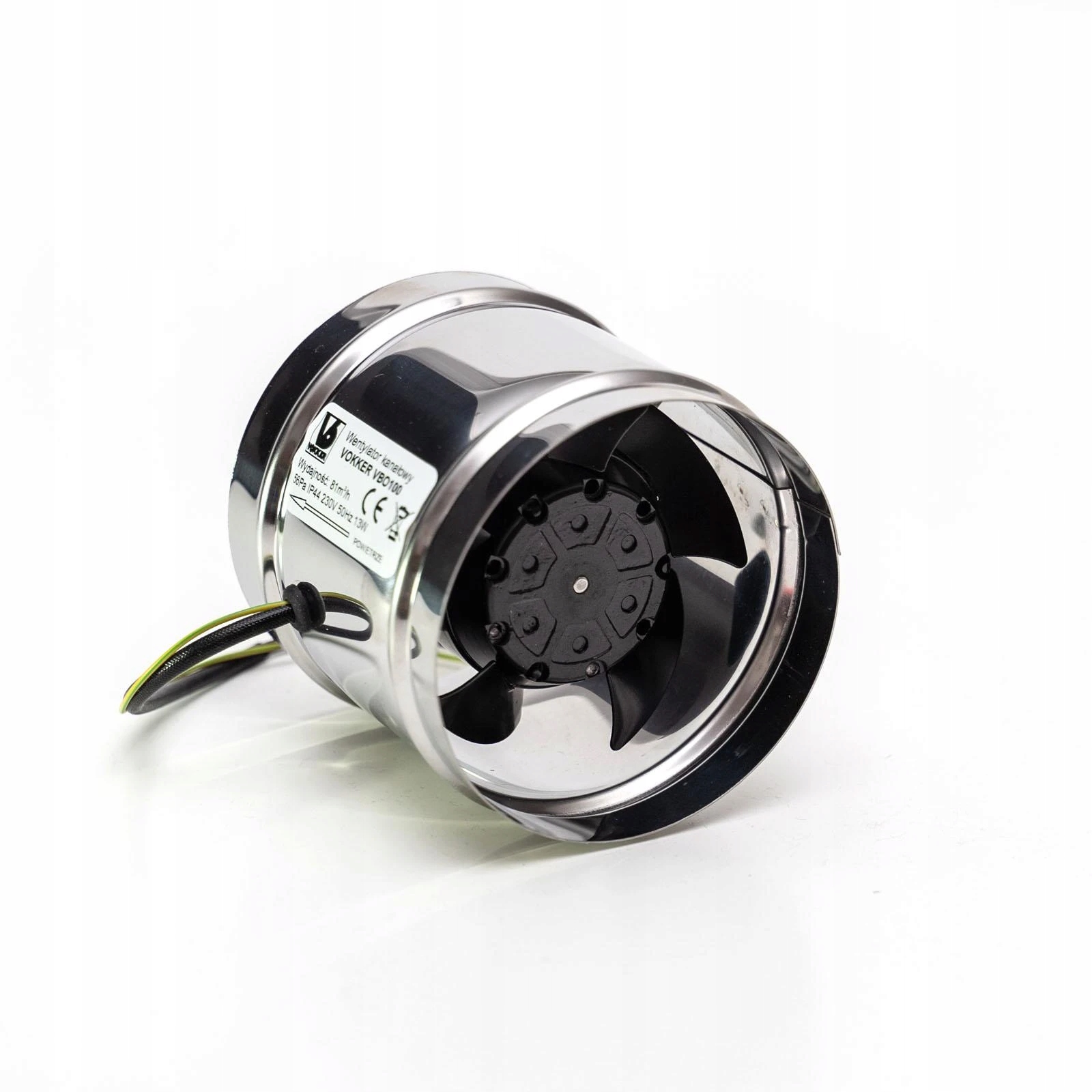 Metalowy wysokotemperaturowy wentylator kanałowy VBO100 100mm