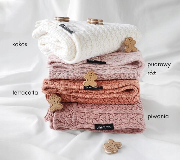 LULLALOVE KOCYK MERINO PREMIUM CIASTECZKO PIWONIA Płeć chłopcy dziewczynki