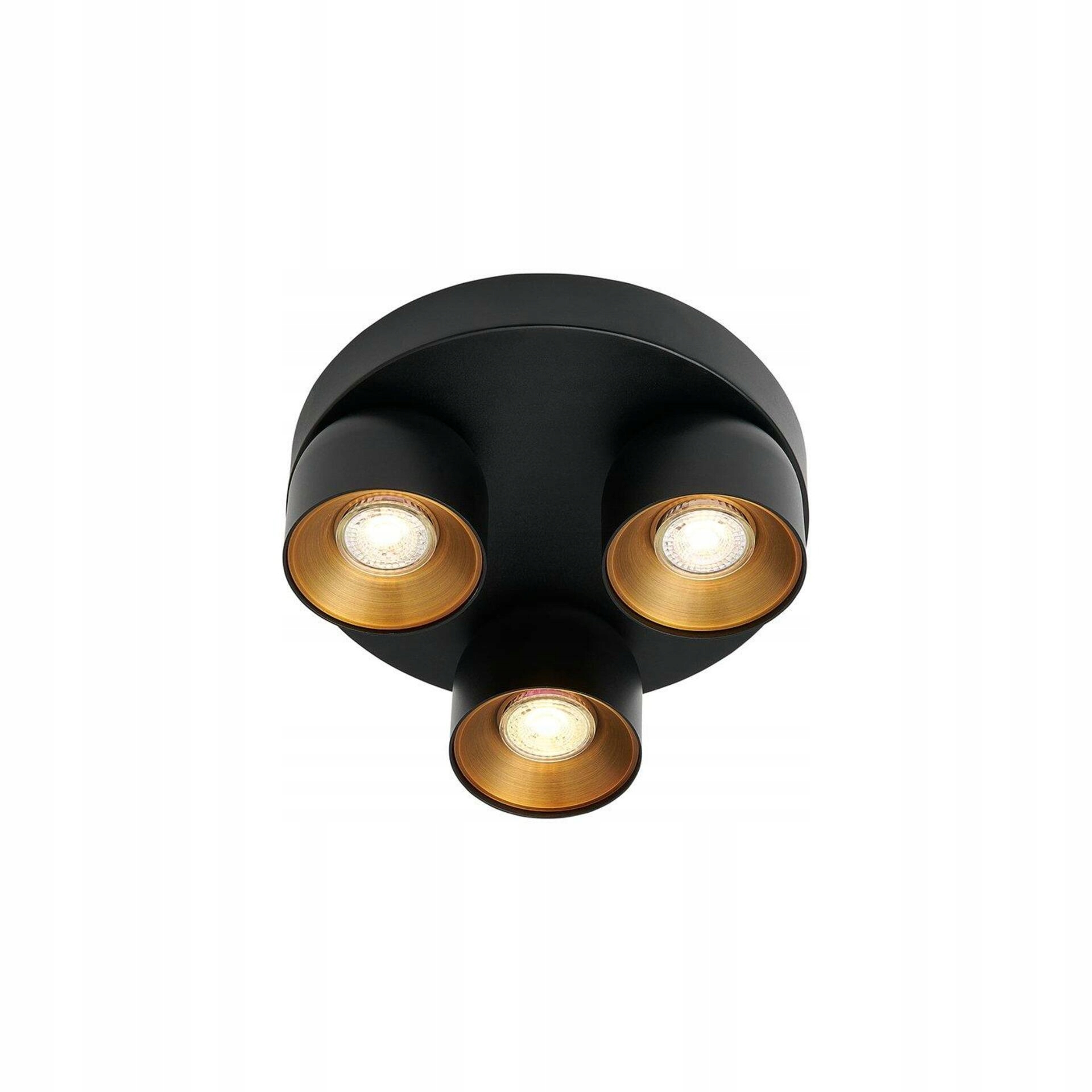 Okrúhly stropný reflektor Pitcher 3-spot Nordlux čierny 3x10W max