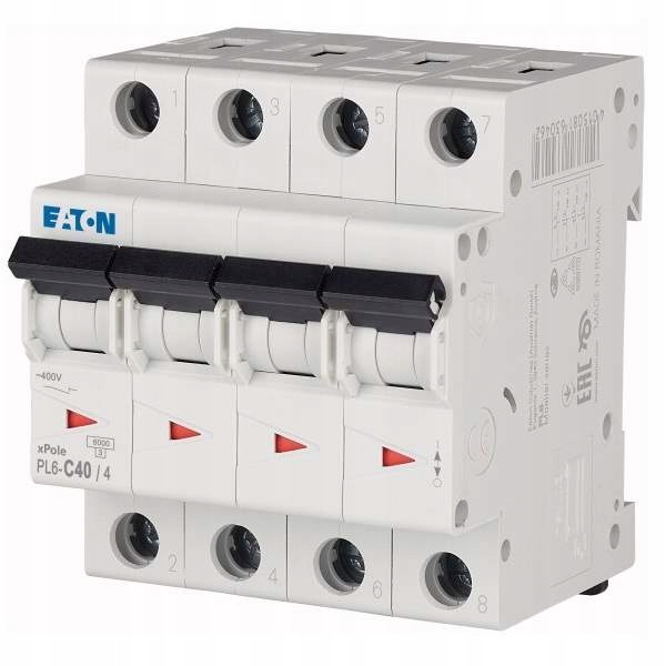 

Wyłącznik nadprądowy 4P C 40A 6kA Ac PL6-C40/4 166