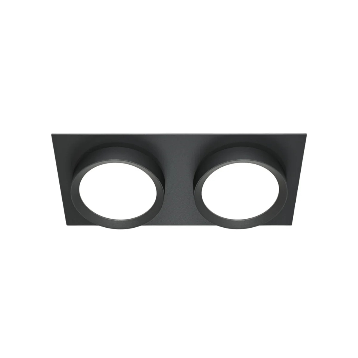 Zápustné svítidlo 2xGX53 15W černé obdélníkové Maytoni Hoop