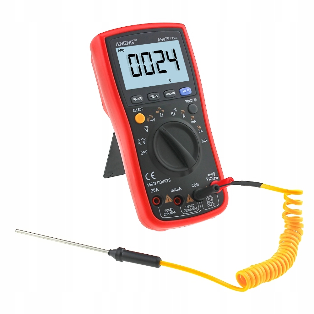 

Miernik uniwersalny Aneng AN870 True Rms Ncv temp.