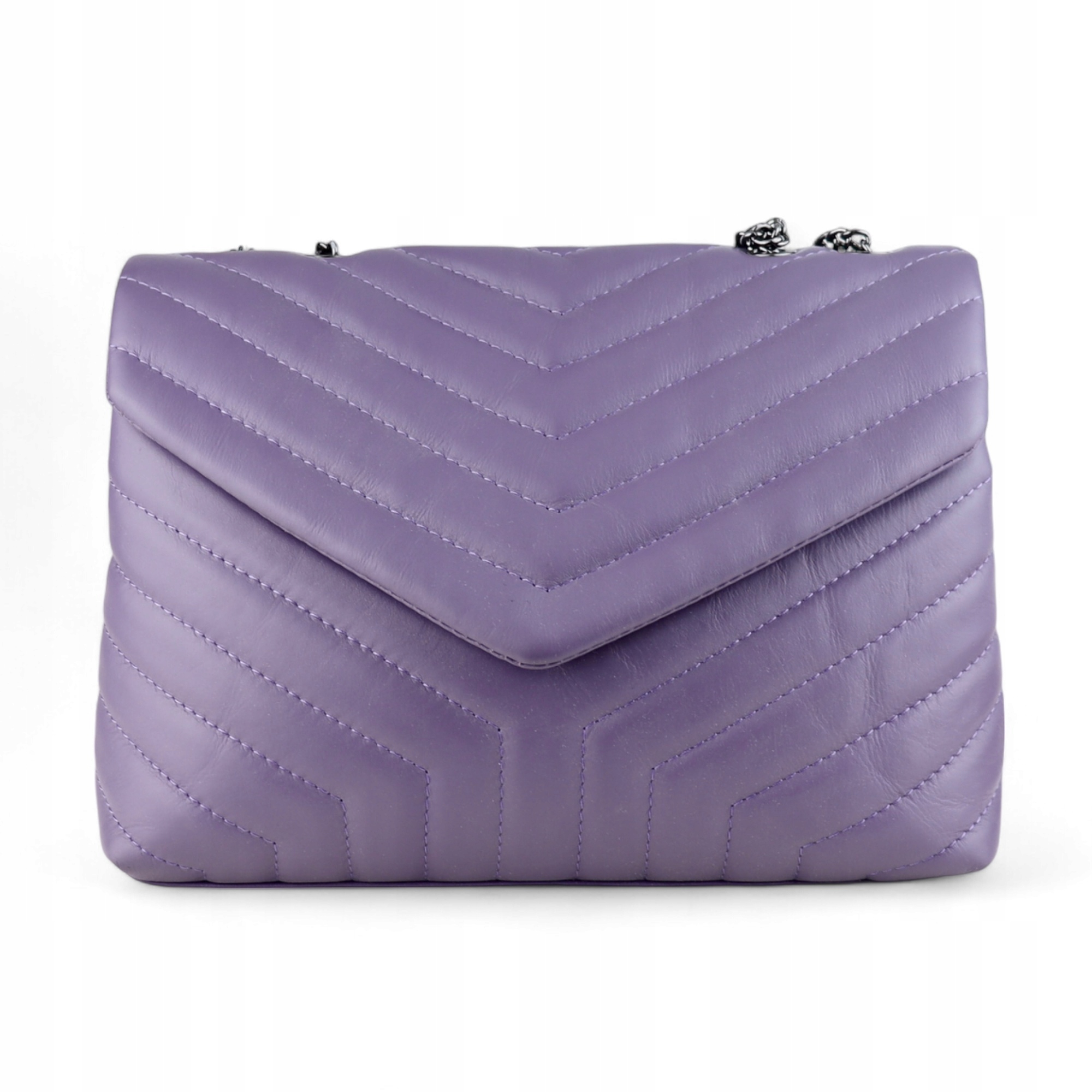 Dámská kabelka z přírodní kůže Casa Max Fialová