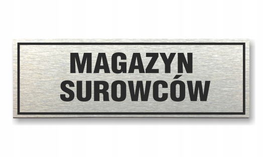 Tabliczka z taśmą OPA-101 - MAGAZYN SUROWCÓW