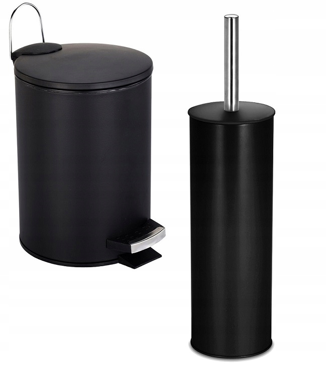 

Zestaw Szczotka Wc Kosz 3L Bisk Czarne 70412