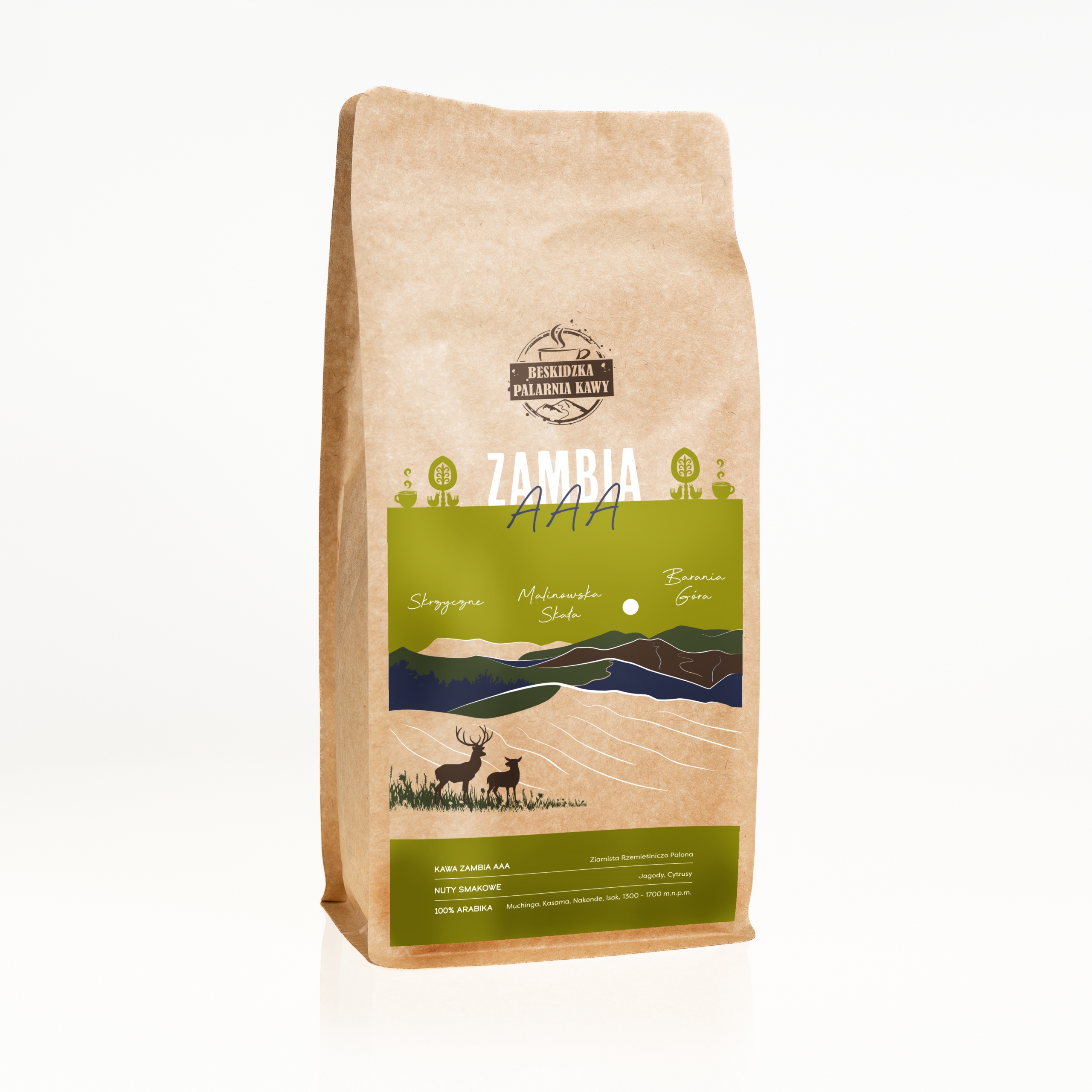 Levně Čerstvě Pražená Káva Zrnková Zambie Aaa 1 Kg 100% Arabica Speciality