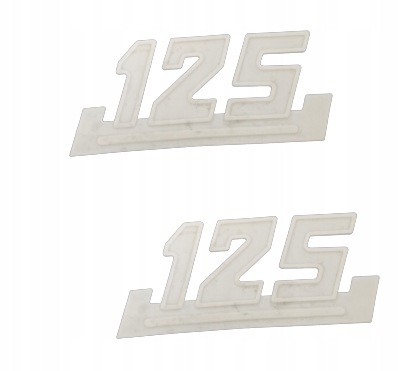 

Emblemat Dekla Wsk "125" Biały