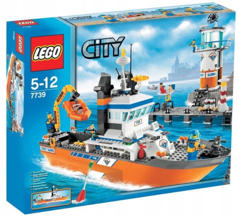 Lego City 7739 Łódź patrolowa wieża straży Unikat