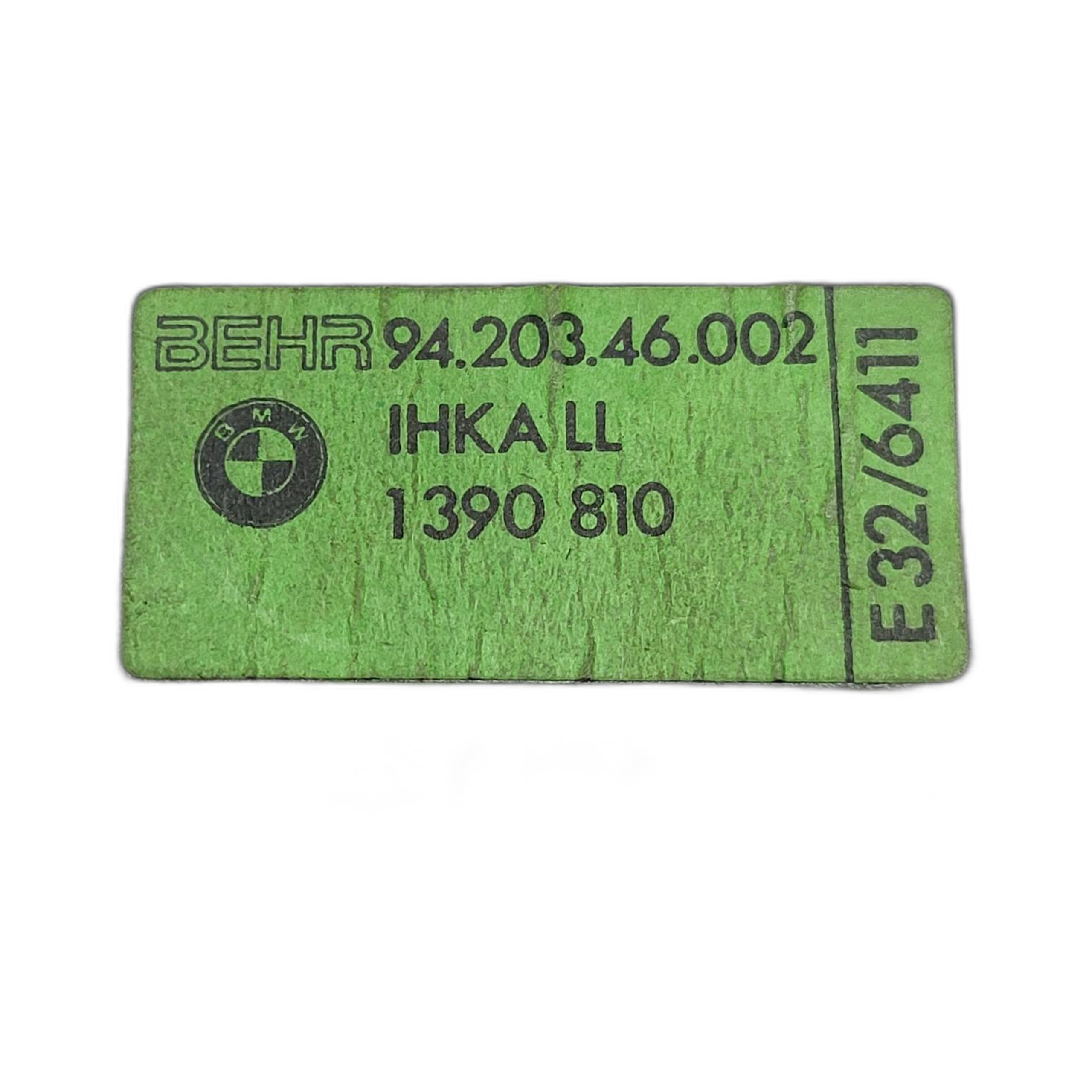 Panel prekidač rešetka ventilacije BMW 735I E32 3,5 i 1390810