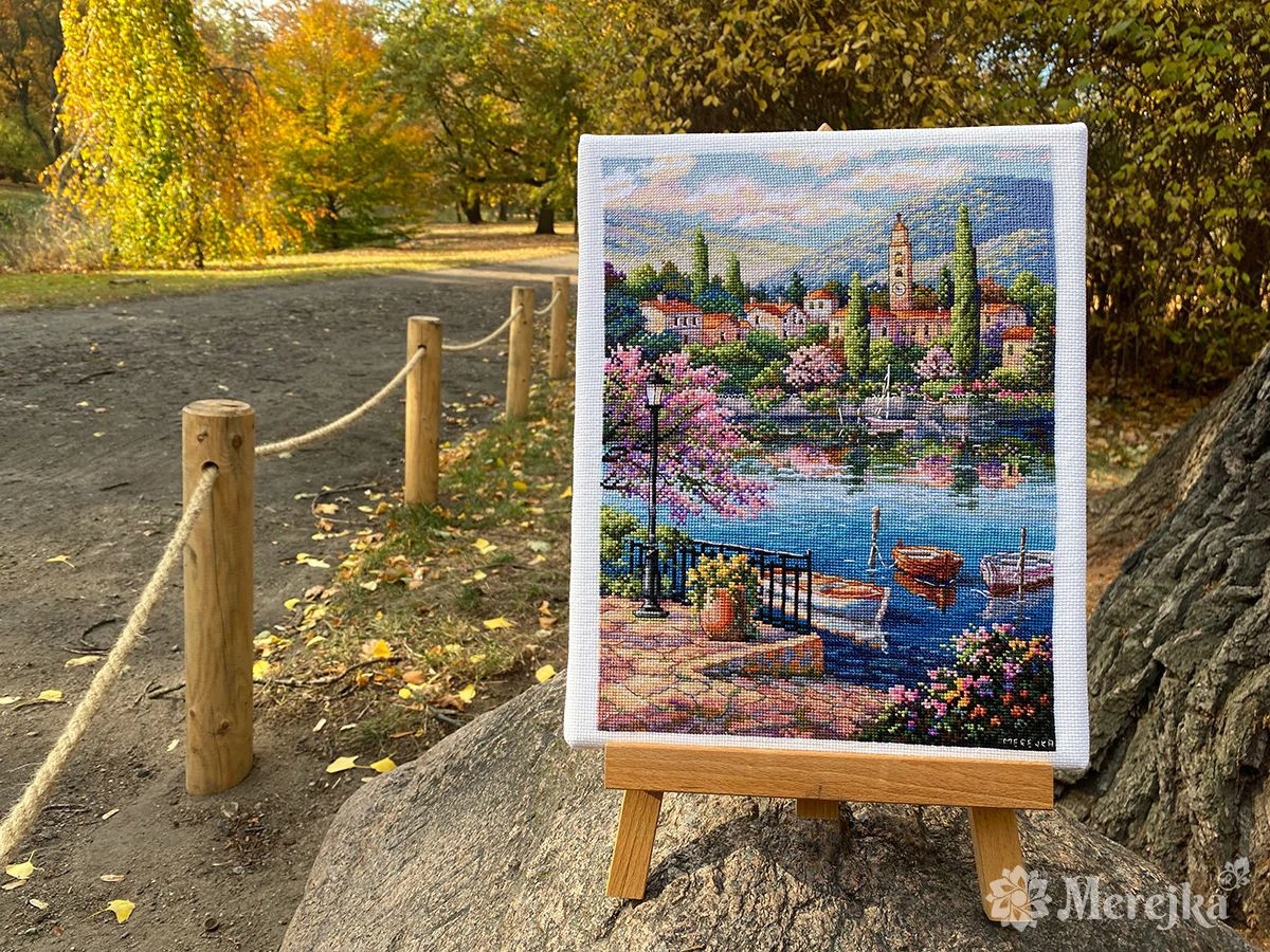 Křížková výšivka počítaná sada (kanva, mulina)