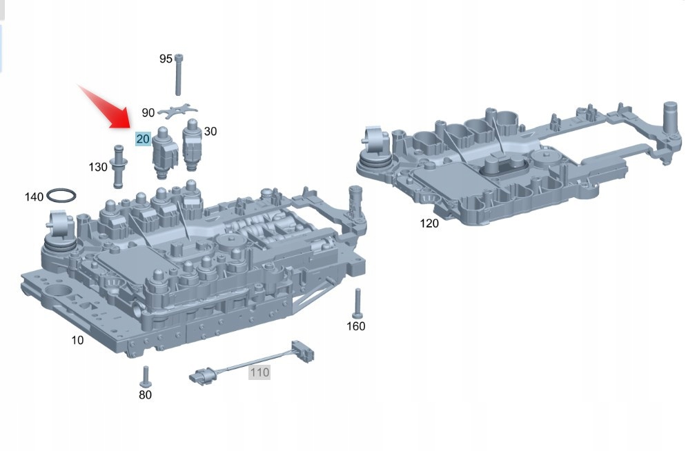 Elektroventil Převodovky Magnet Ehs Mercedes Oe A2202770998