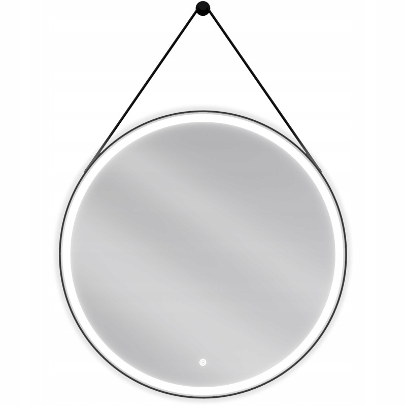 Mexen Reni podsvícené koupelnové zrcadlo, Kulaté 80 cm, Led 6000K, ventilát