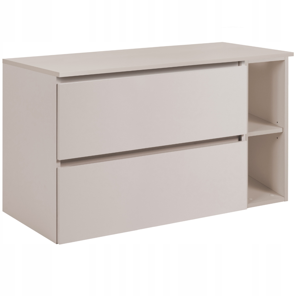 Závěsná koupelnová skříňka pod umyvadlo 100 Přední část Kašmír Mat Přední deska