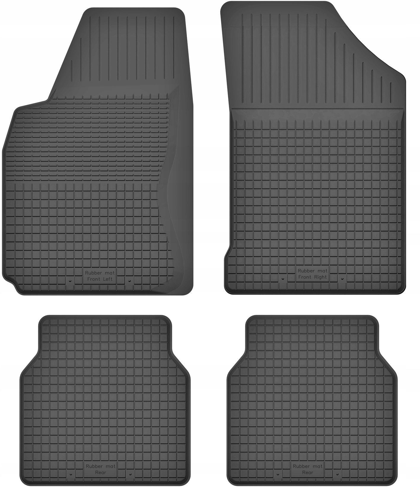 

Dywaniki gumowe wycieraczki do Audi A2 00-05