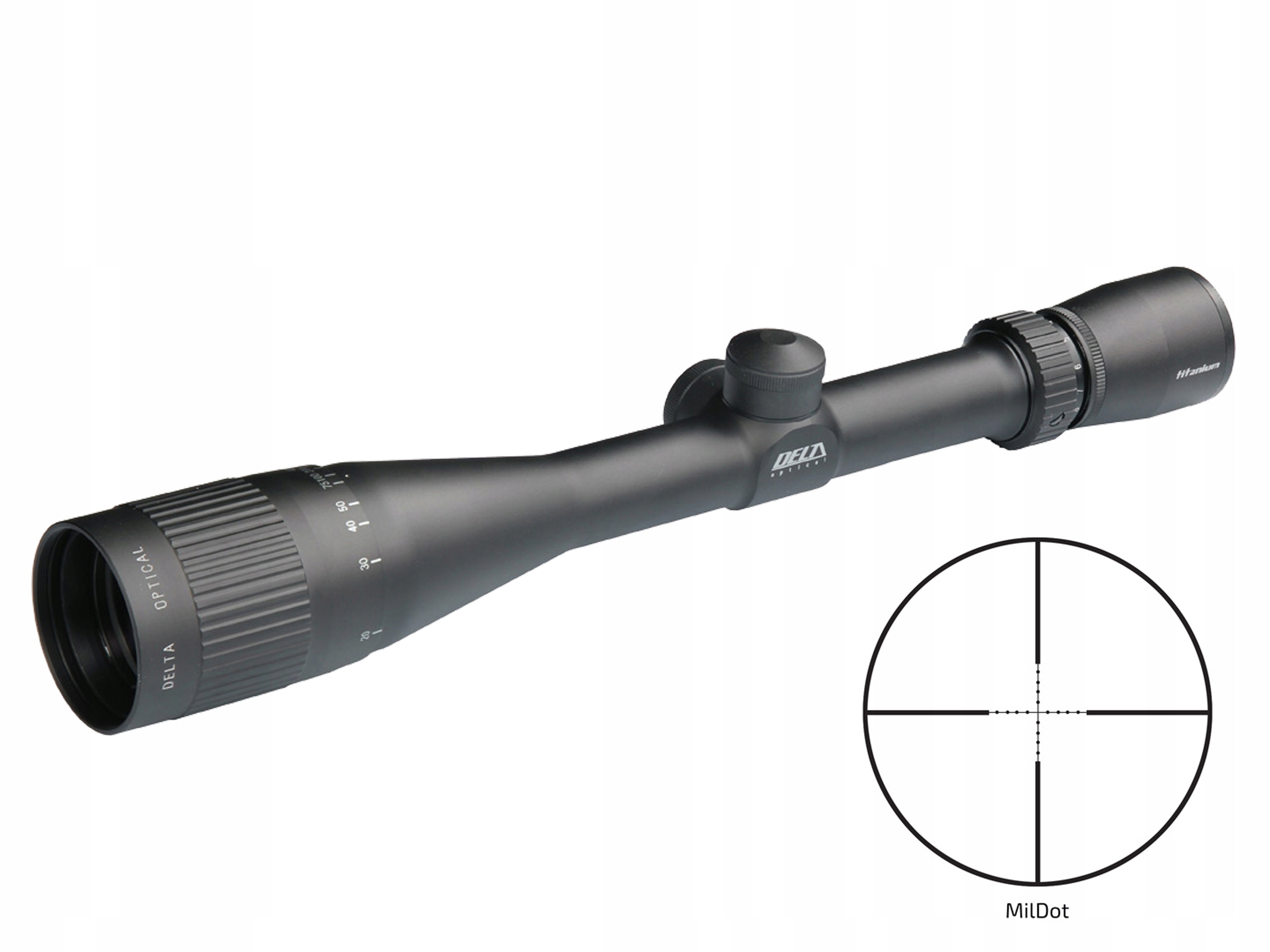 Puškohľad Delta Optical Titanium 4-16x42 AO MD MilDot