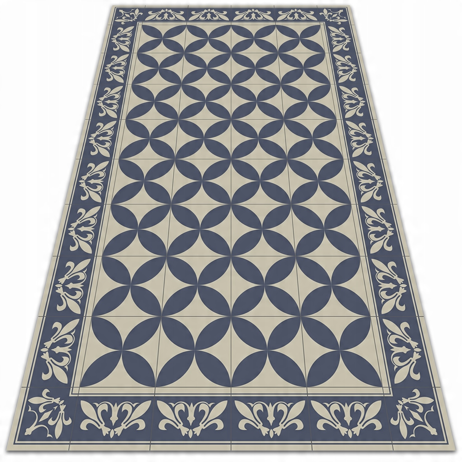 

Nowoczesny dywan winylowy Wzór Azulejos 60x90 cm