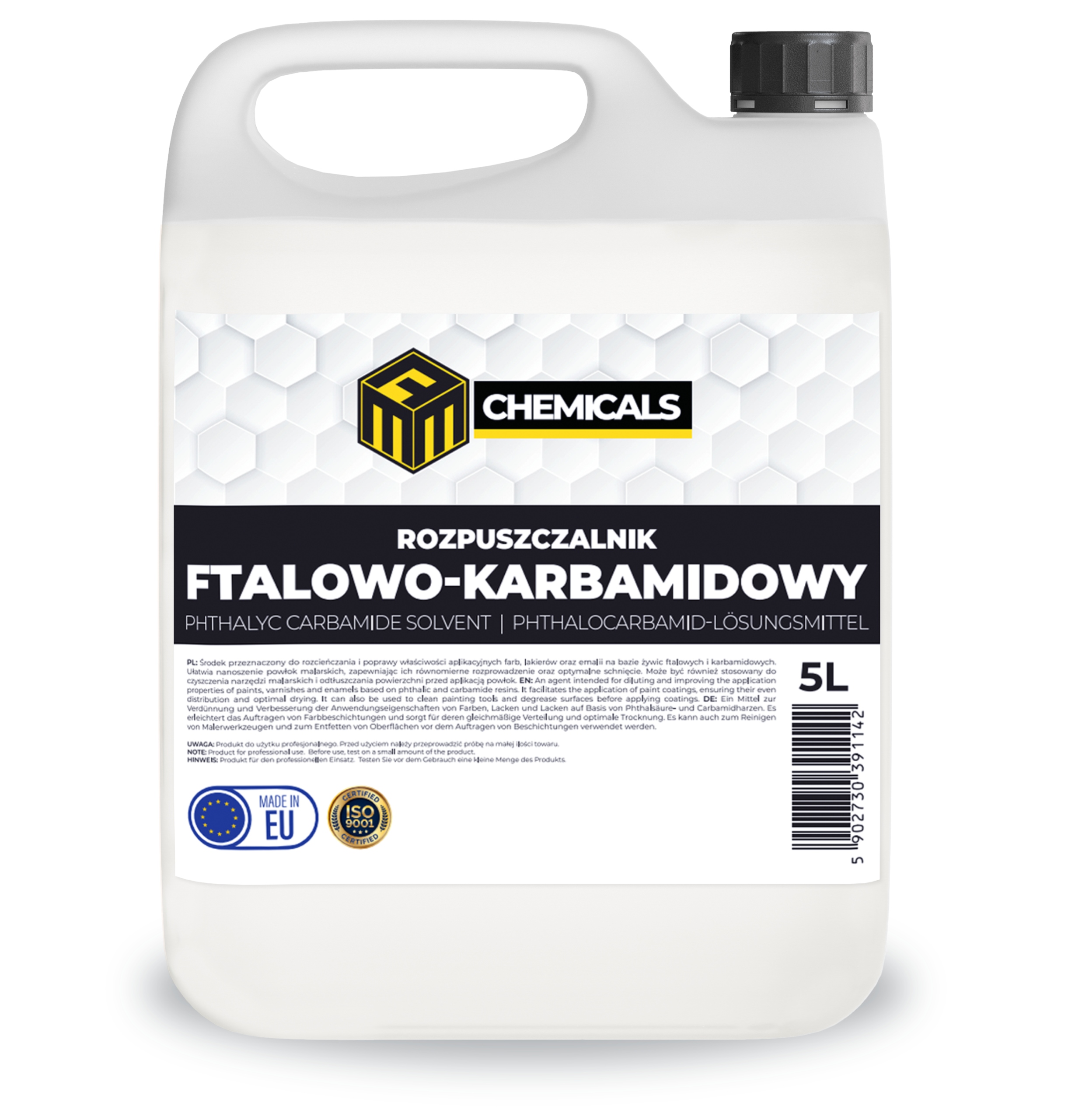 Rozpuszczalnik Ftalowo-karbamidowy 5L Rozcieńczalnik- zmywacz lakierów,farb