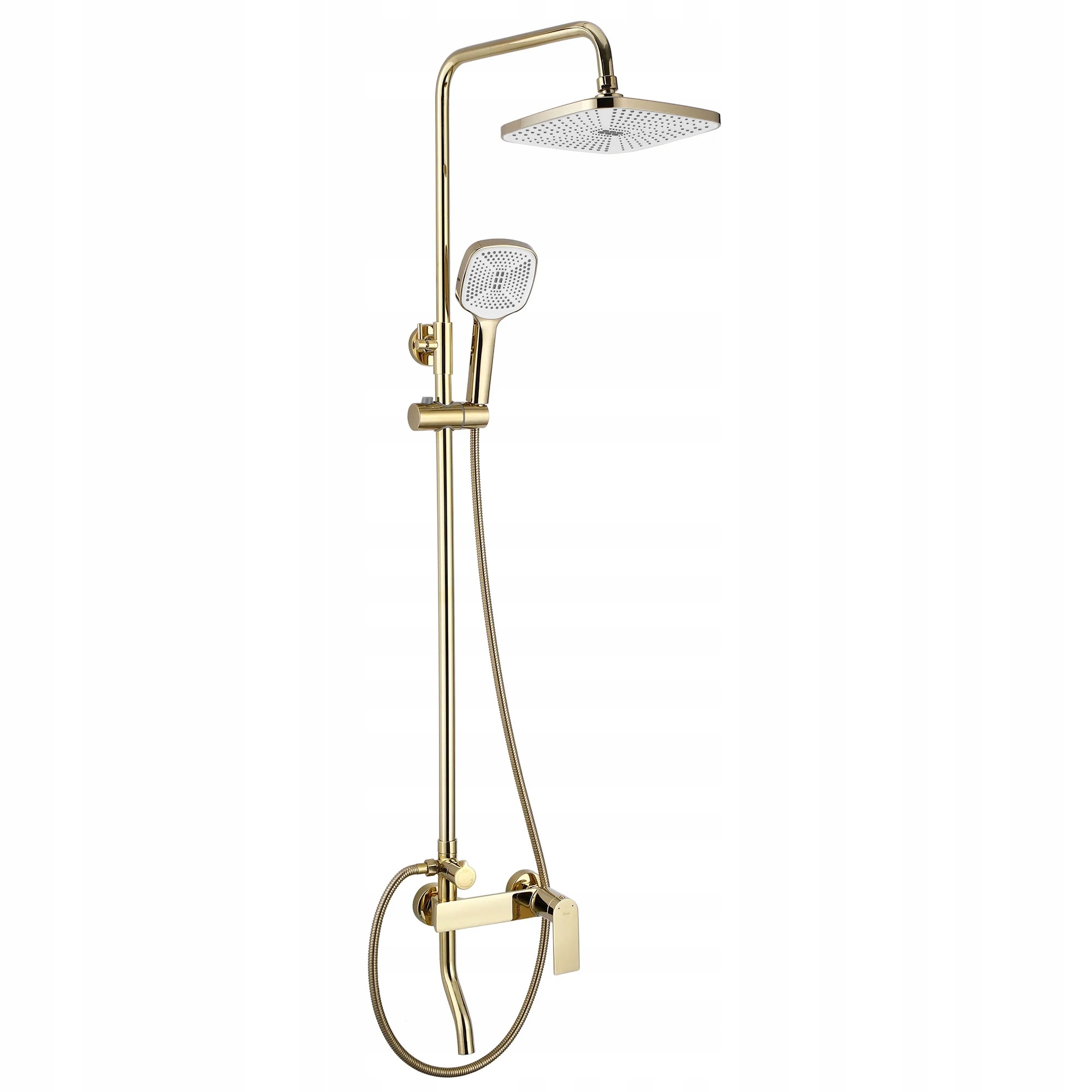 ZESTAW PRYSZNICOWY NATRYSKOWY Z WYLEWKĄ ZŁOTY REA STORM GOLD NATYNKOWY Marka Rea