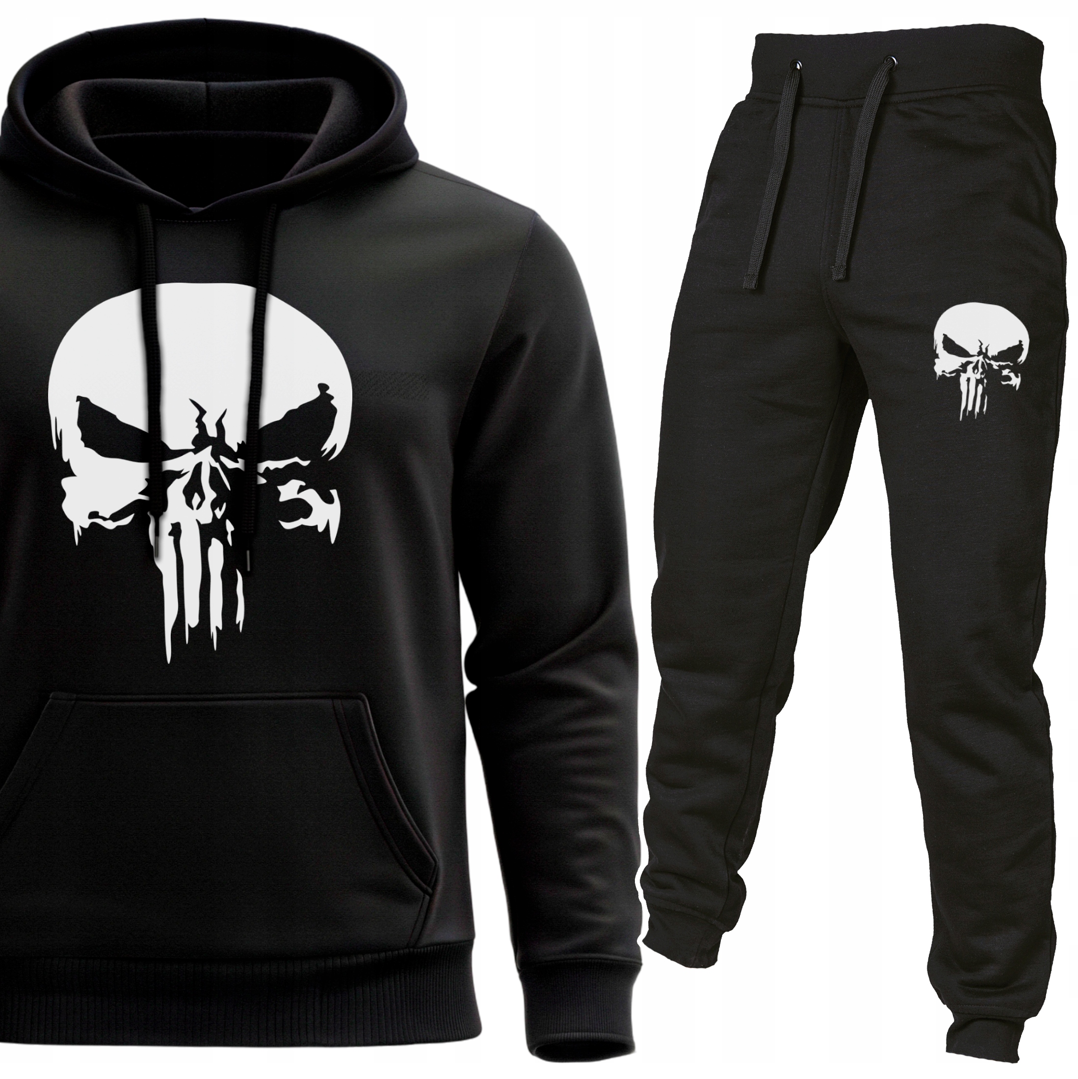 Pánská Mikina sada 2 ks Lebka a tepláků s motivem Skull Punisher