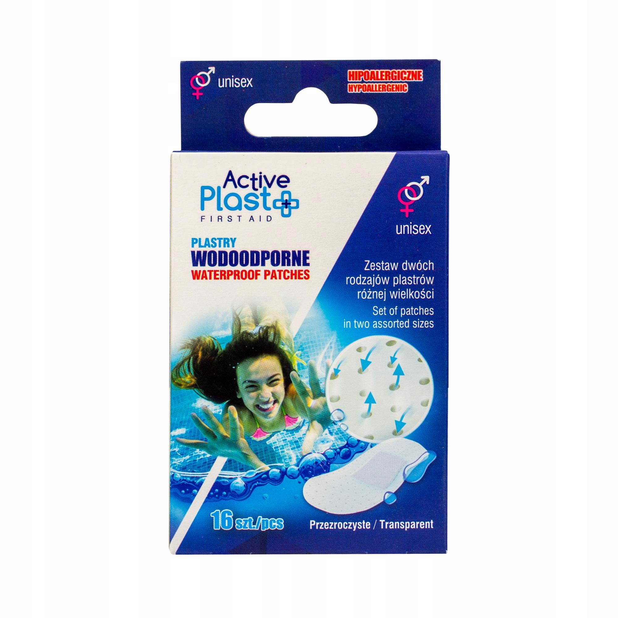 

Active plastry wodoodporne 16 sztuk