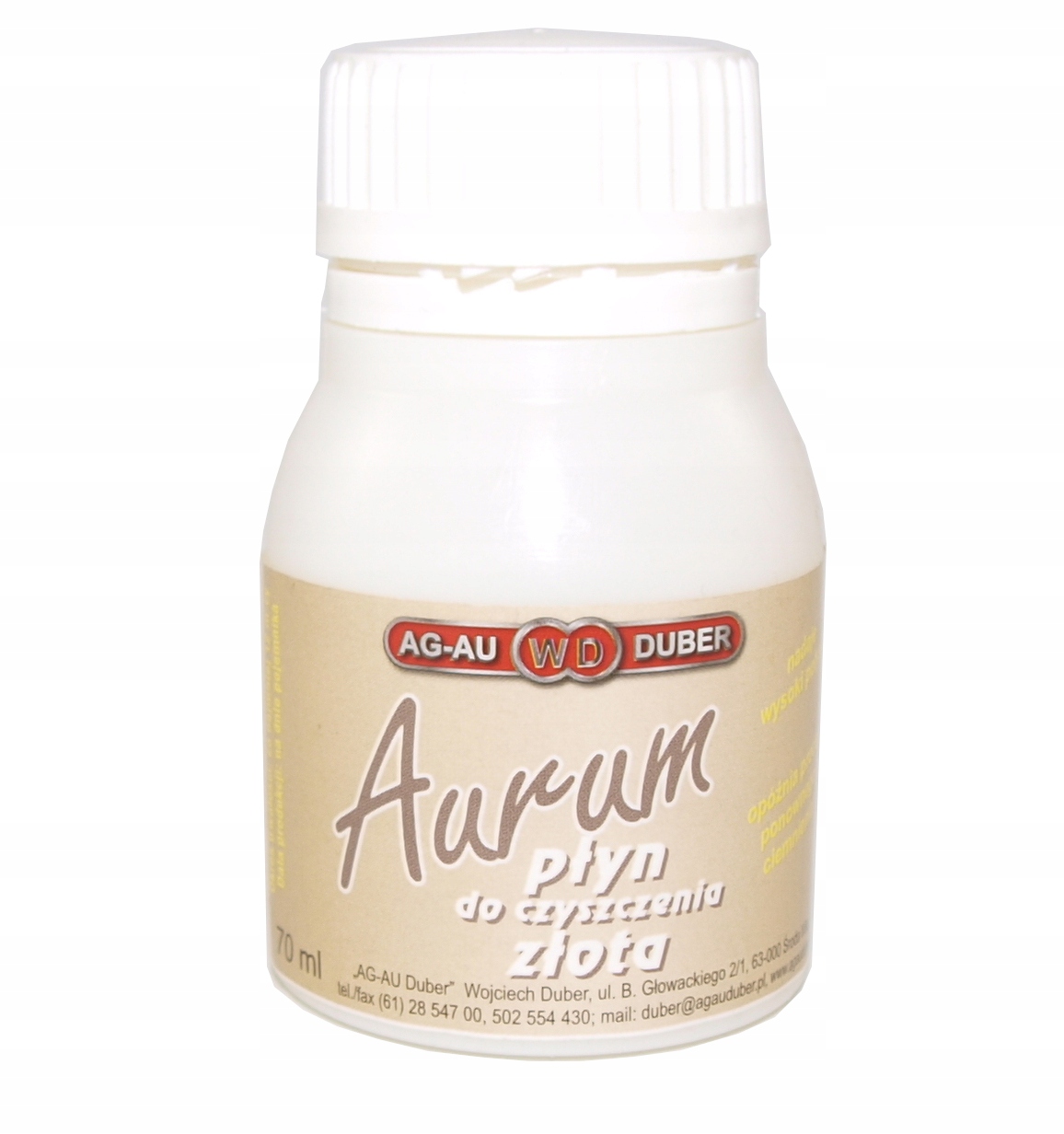 

Płyn do czyszczenia złota Aurum 70 ml