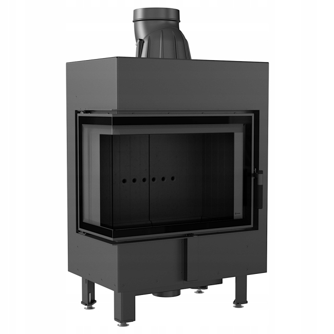 Vzduchový Krb Ocelový Lucy Levý Bs 12 Černý