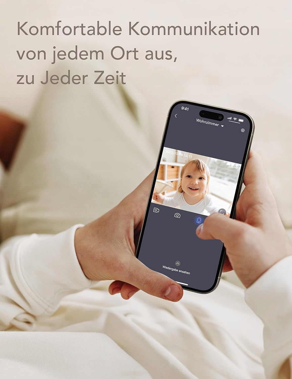 NOOIE Kamera Niania WiFi 1080P HD Nocna Wizja Alexa Detekcja Ruchu — miniatura 5