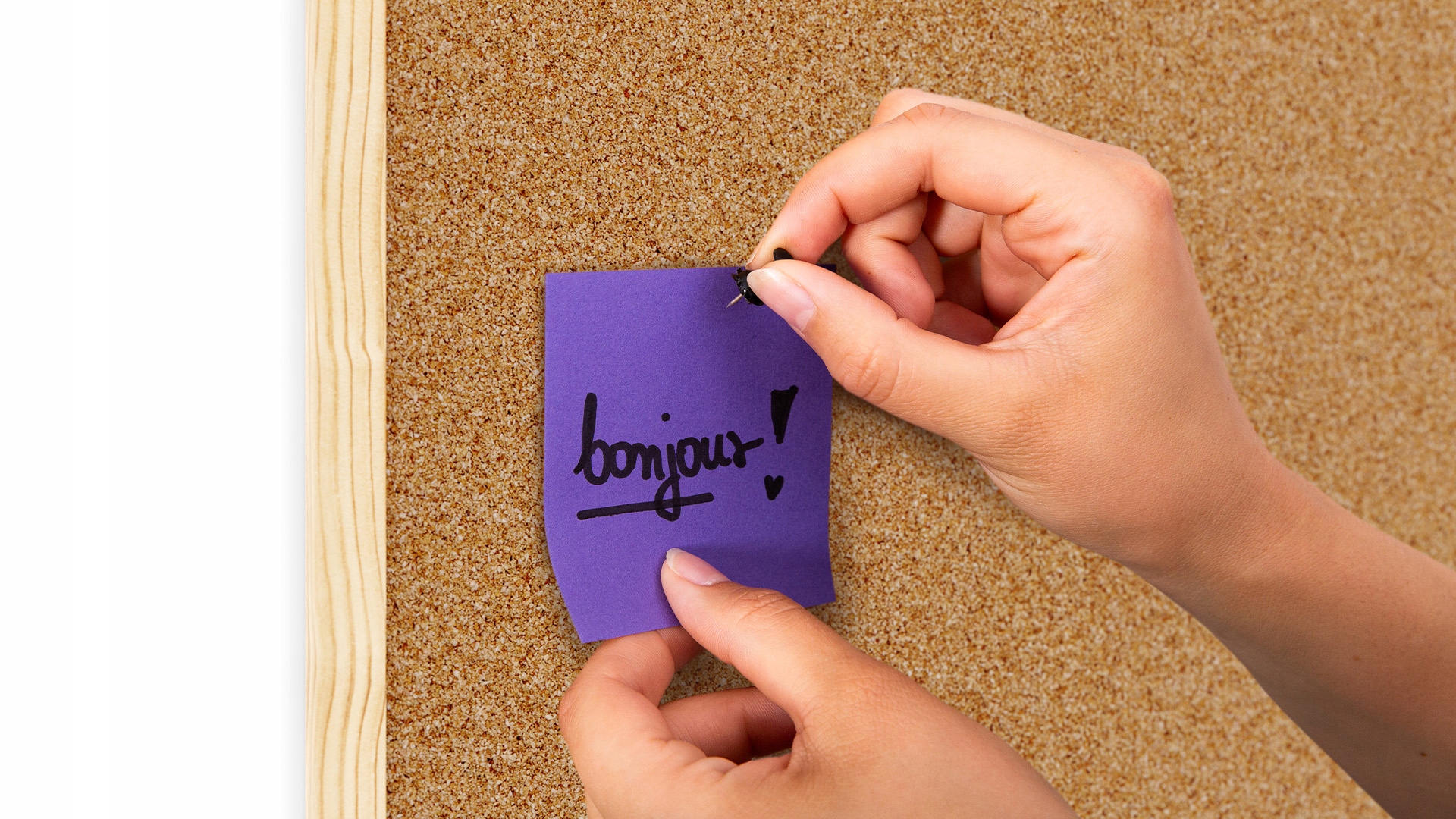 Tablica korkowa (rama drewniana) 100x40 cm + GRATIS Wysokość produktu 40 cm