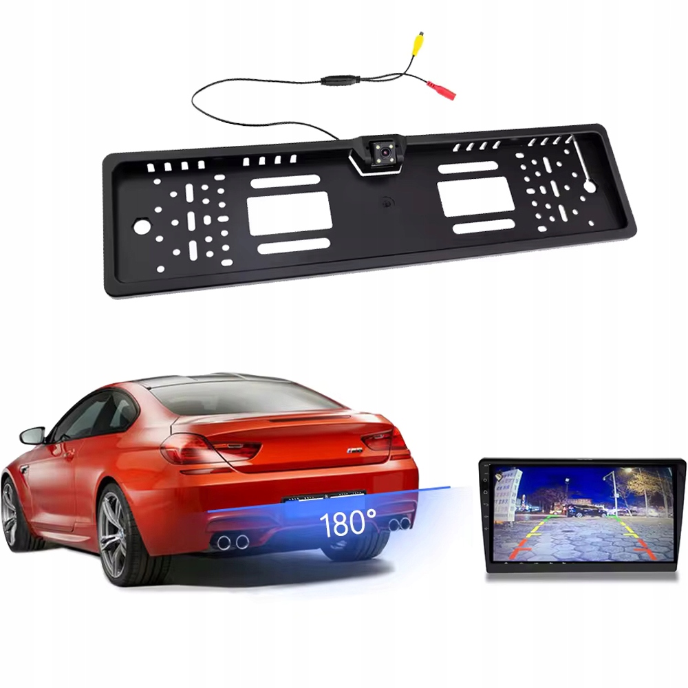 KAMERA COFANIA PARKOWANIA W RAMCE TABLICY REJESTRACYJNEJ SZEROKI KĄT LED Numer katalogowy producenta 78-547