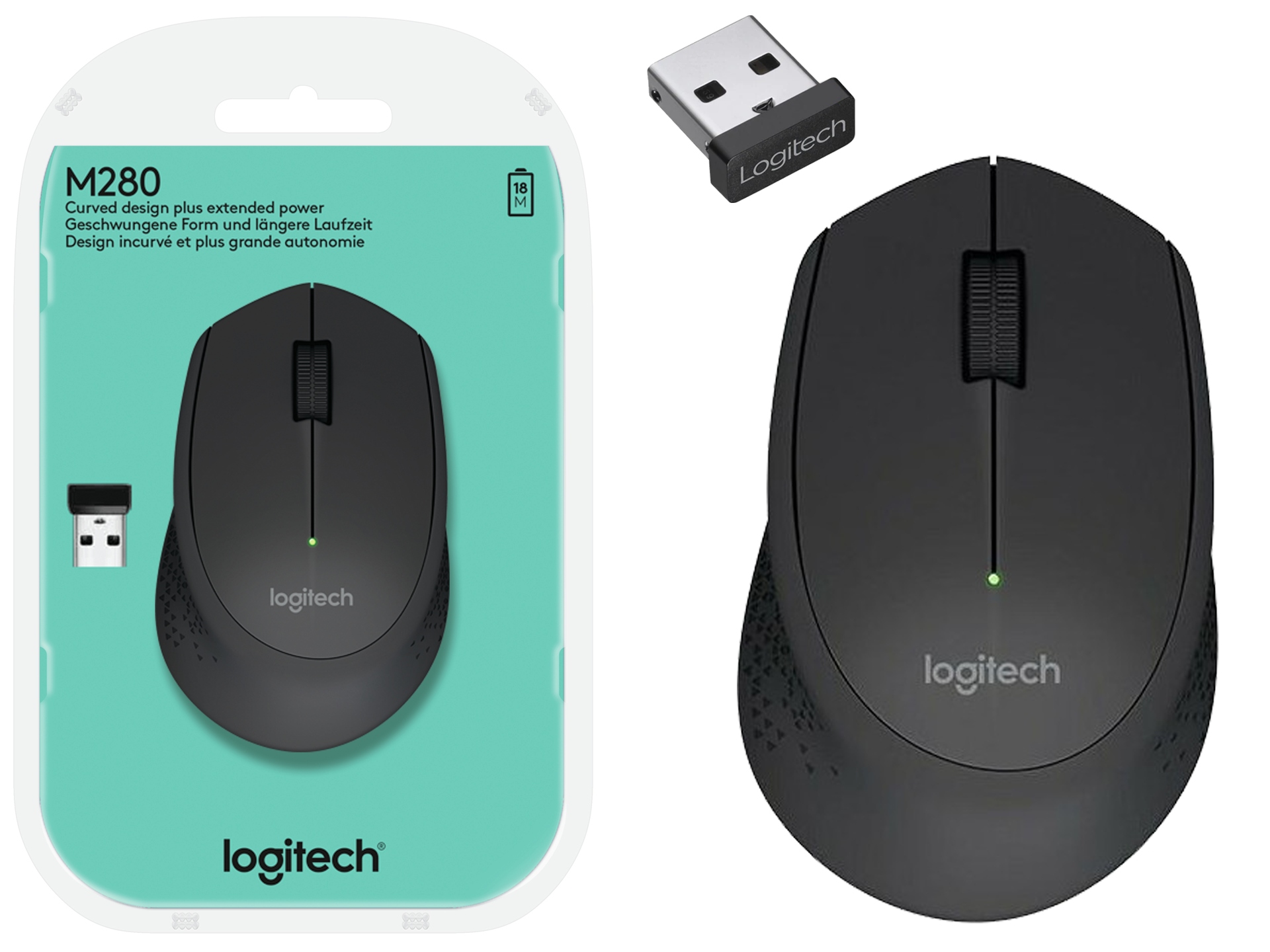 

Mysz bezprzewodowa Logitech M280 910-004287 czarna
