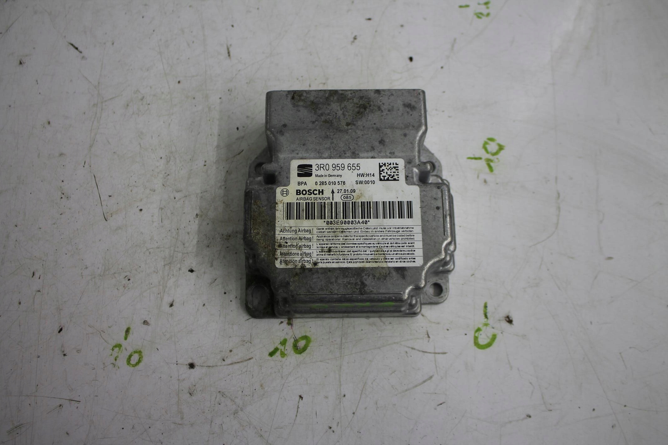 MODULE SENSOR AIRBAG 3R0959655 SEAT EXEO 08-14