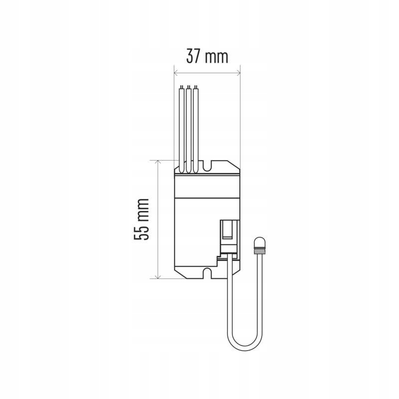 Czujnik ruchu PIR IP20 800W biały EMOS G1110 Typ czujnik