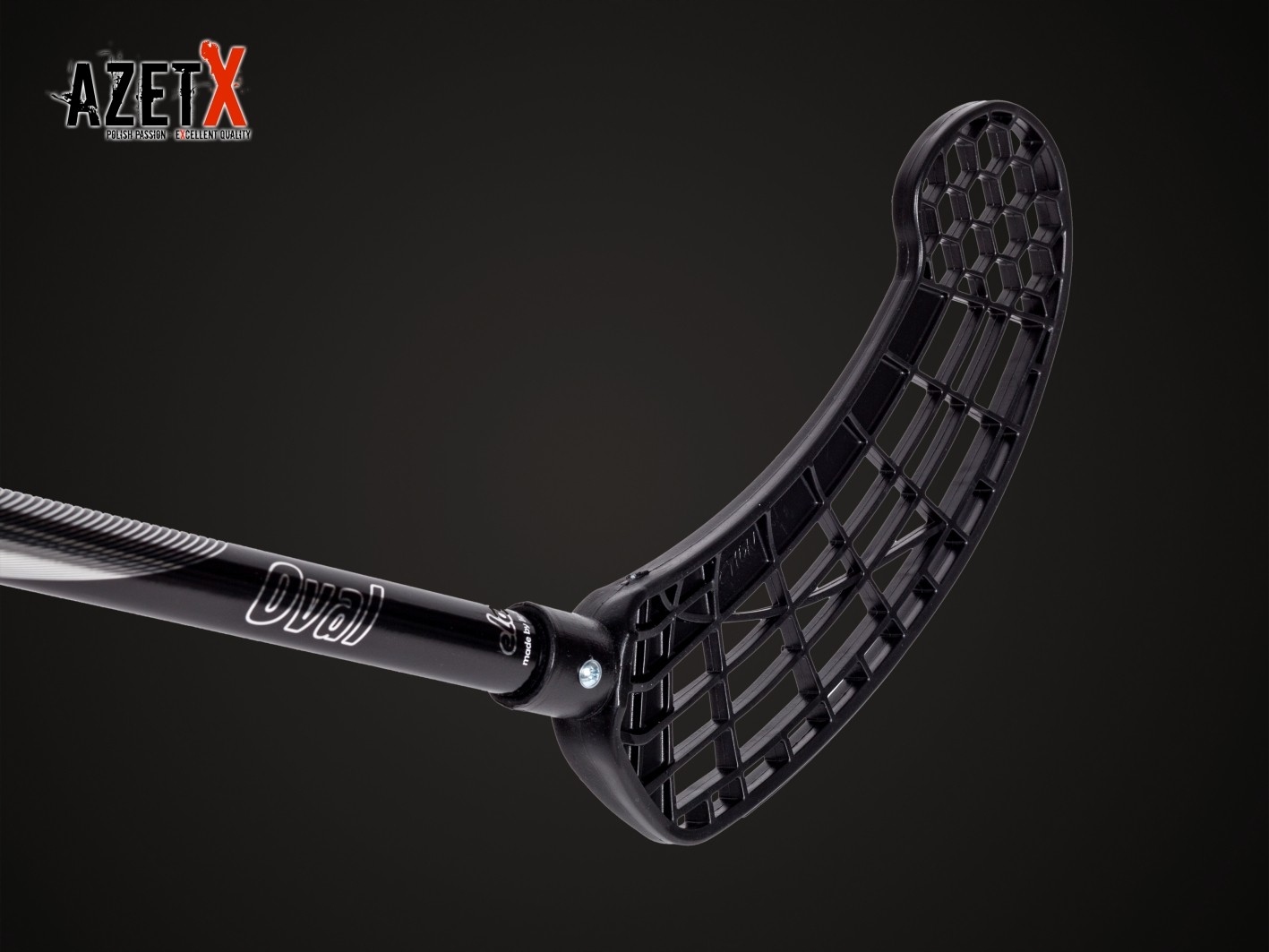 Kij do unihokeja Elastic Oval PE dzieci 9-12 lat Strona kija prawy