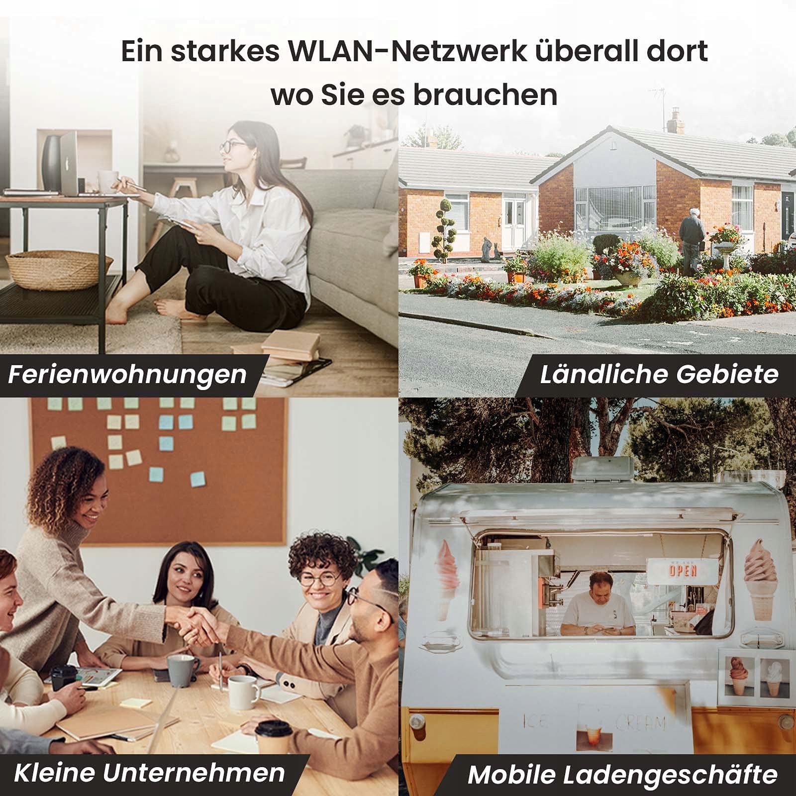 TENDA Router LTE 4G SIM CAT4 AC1200 Dualband 300Mbit/s 867Mbit/s Biały — miniatura 7