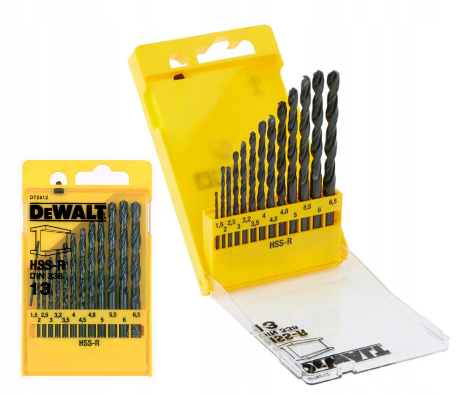 

Zestaw wierteł do metalu 1,5-6,5 mm 13szt. Dewalt