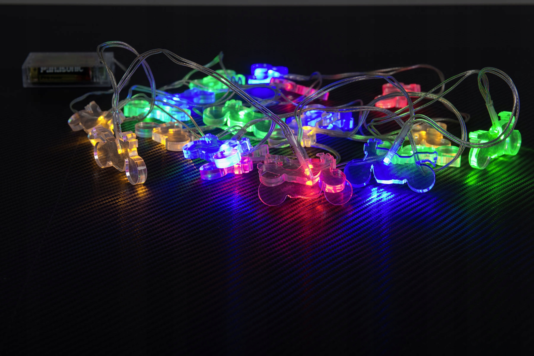 

Motocyklowe lampki Led na choinke motocykl