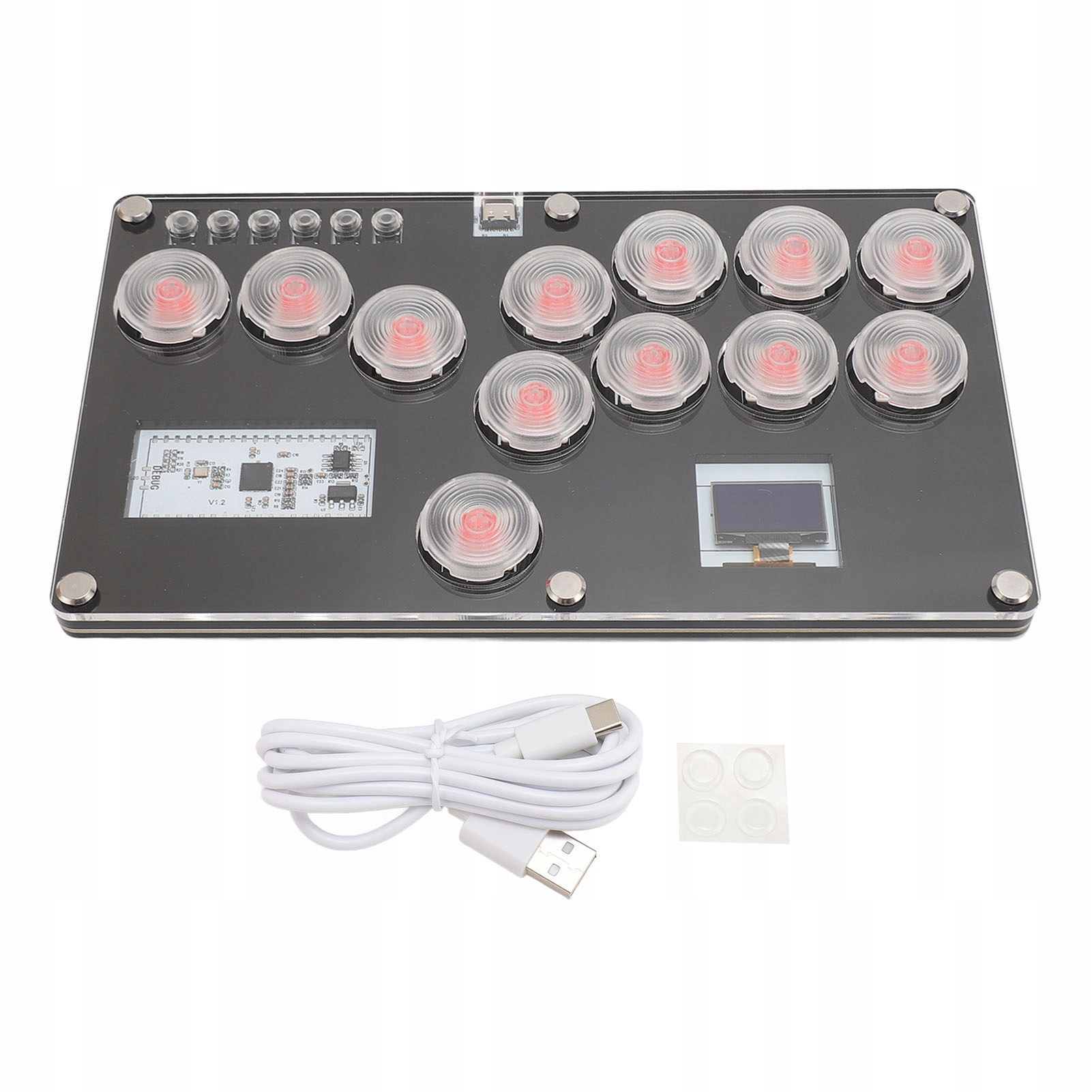 All Button Arcade Controller, 12 klawiszy SOCD Hot Swap Klawiatura do 31