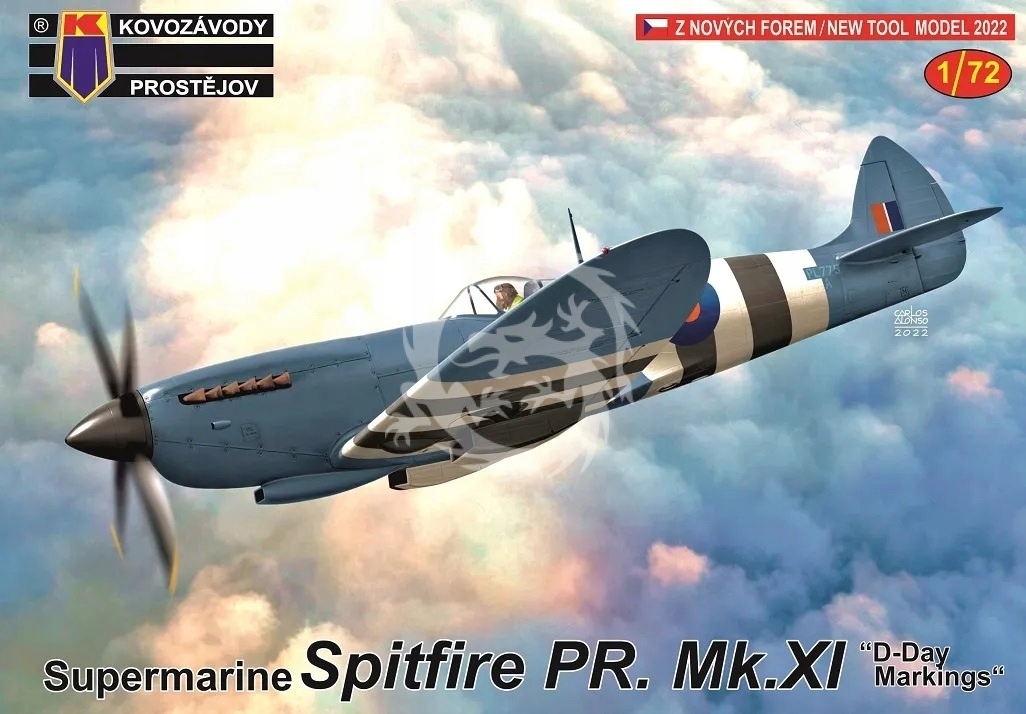 Spitfire Pr Mk.XI 'D-Day Markings' Kovozavody Prostejov KPM0296 72296 měřítko