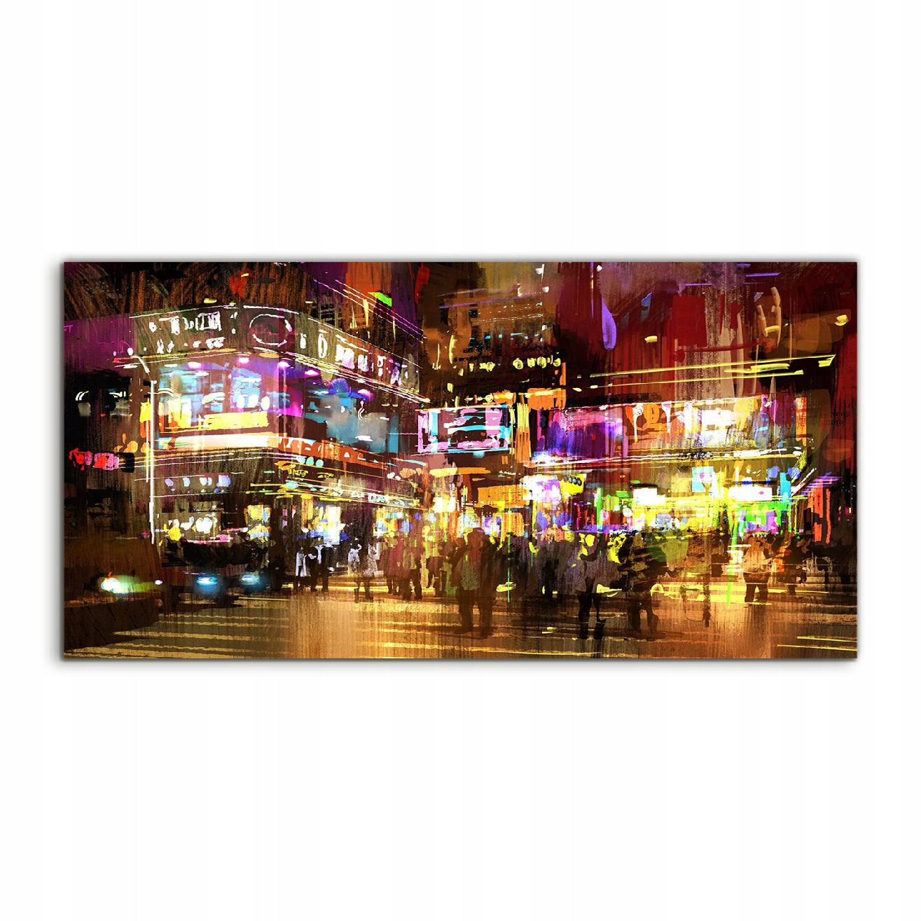 Fotoobraz 140x70 moderný Art Umenie Ulica Noc