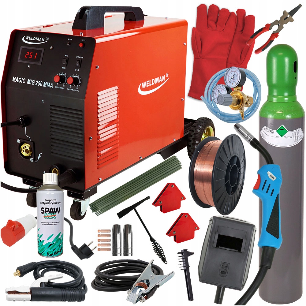 MIGOMAT Weldman MAGIC MIG 250 FLUX MMA Mag набор
