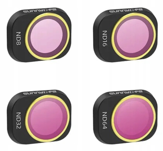 Šedé filtry Sada ND8 ND16 ND32 ND64 pro dron Dji Mini 4 Pro Rc 2