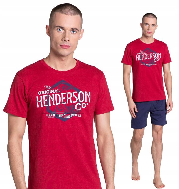 

Piżama męska Henderson 38869 Lars Bawełna red M