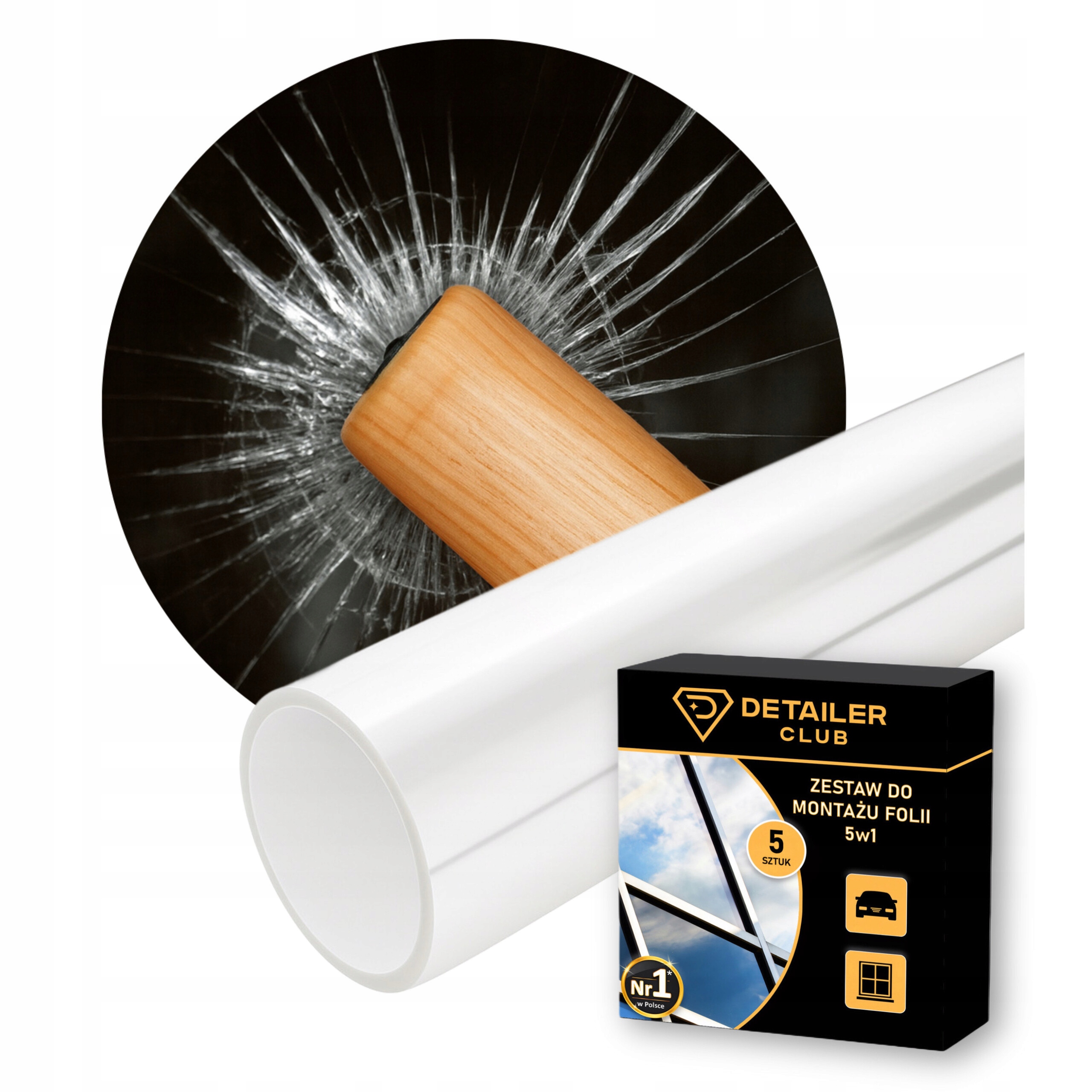 Fólie ochranná fólie proti vloupání P2A,EN356 Silná ochranná fólie Silná 10m x 152 cm