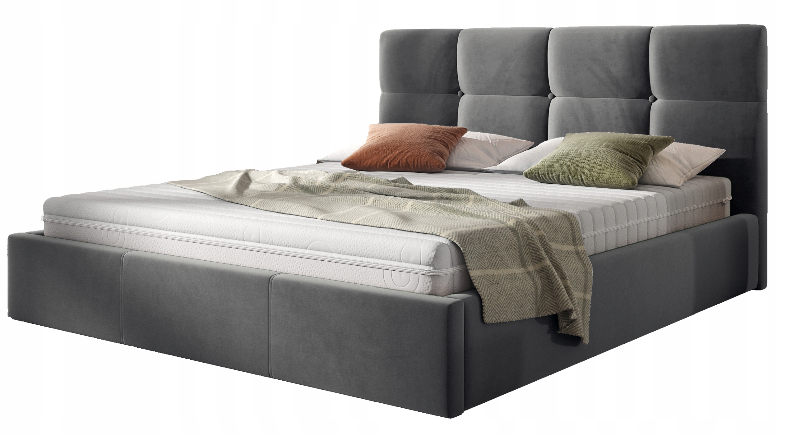 

Łóżko tapicerowane Korfu 140X200 + Pojemnik Metal