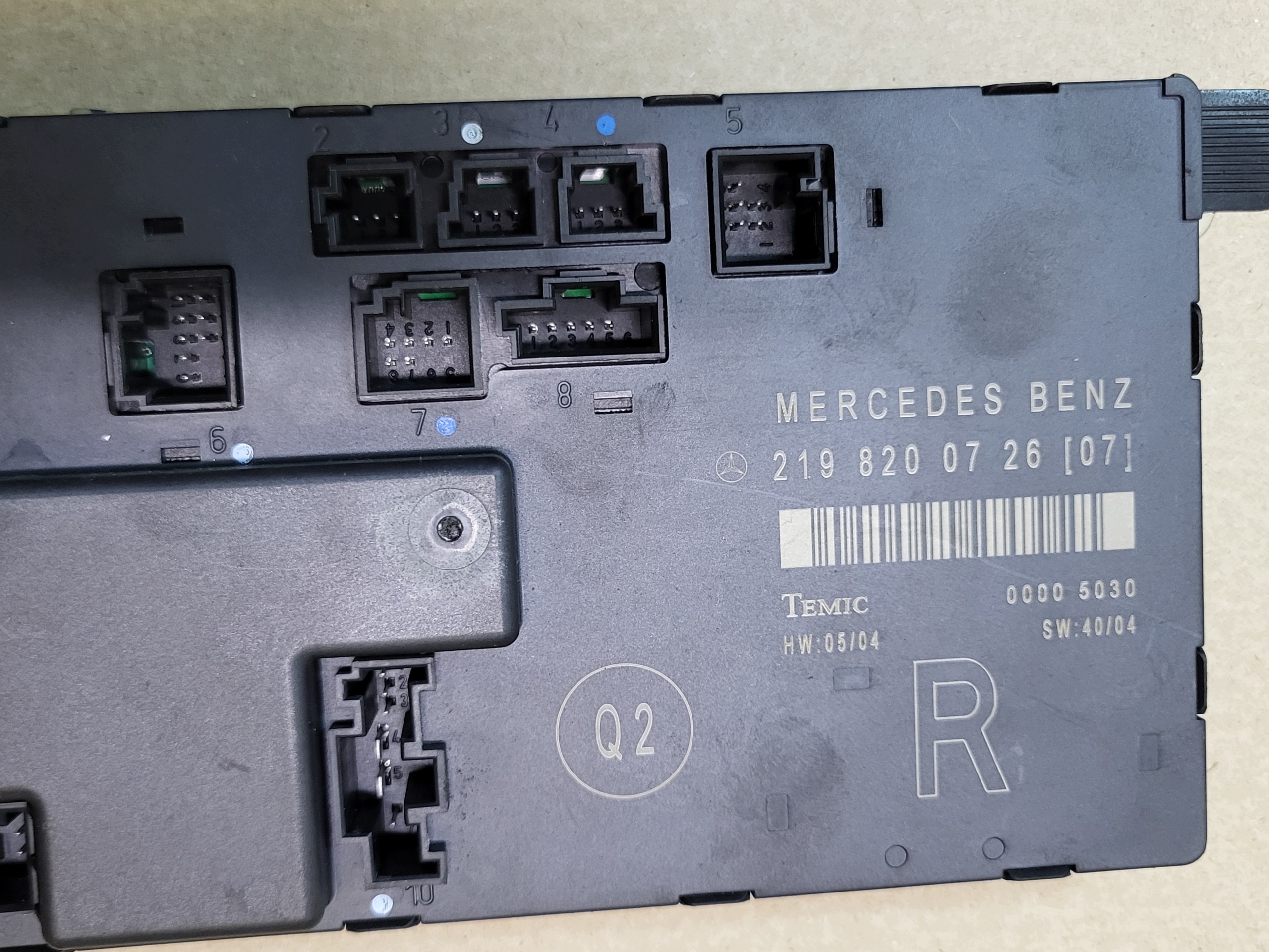 module control unit door right front MERCEDES CLS W219 2198200726 OE