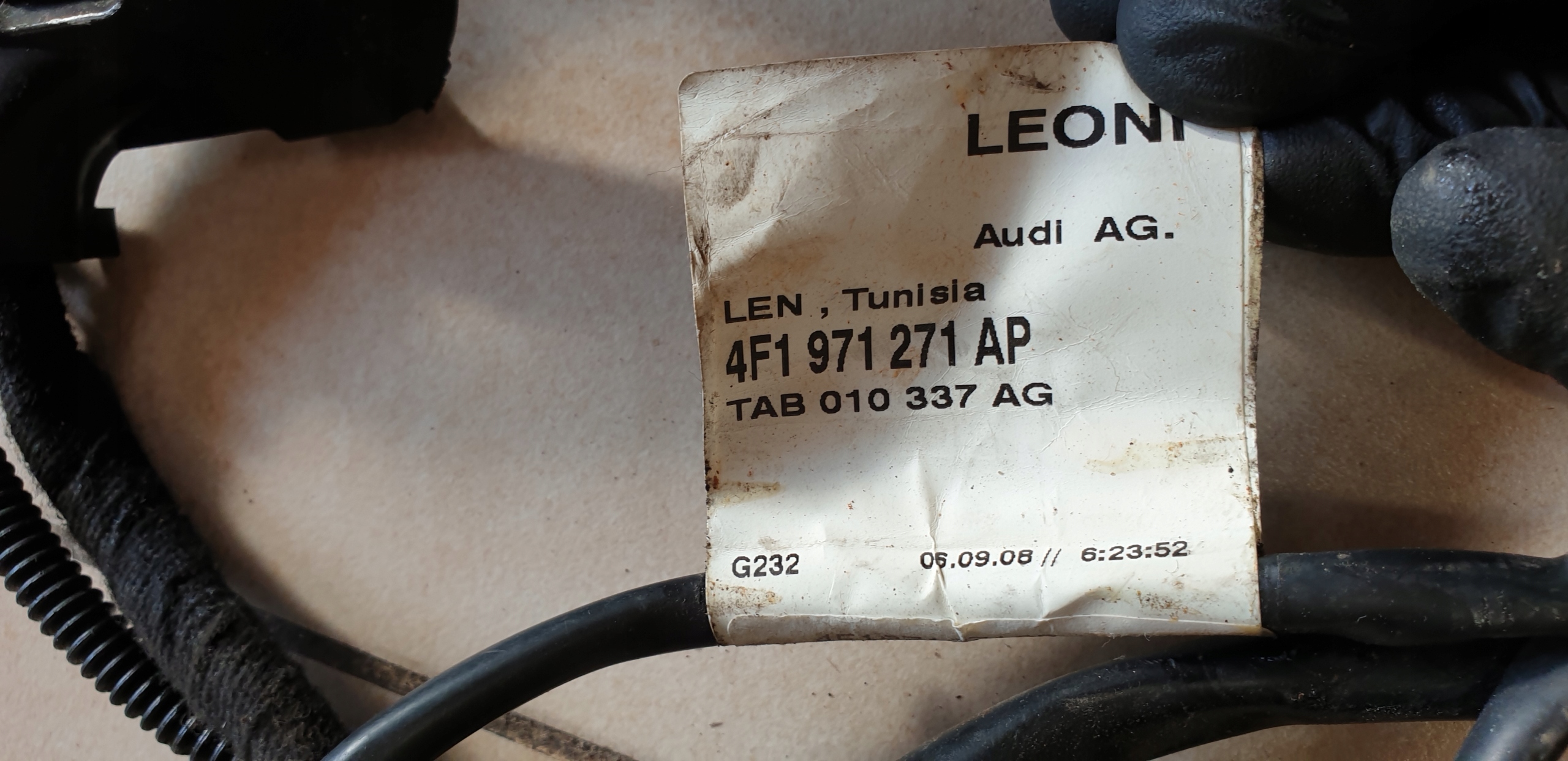 bundle wiring of wipers front AUDI A6 C6 4F OE EUROPA
